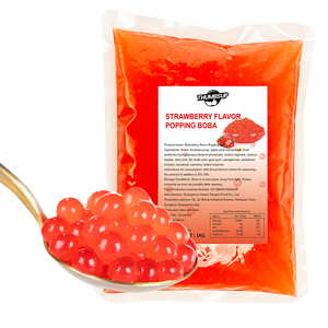 Bán Hàng Trực Tiếp Giá Tốt Nhất Dâu Tây Popping Boba Cao Cấp Trà Bong Bóng Thành Phần Cho Chuỗi Cửa Hàng Nhà Máy Cung Cấp - Product Image 1
