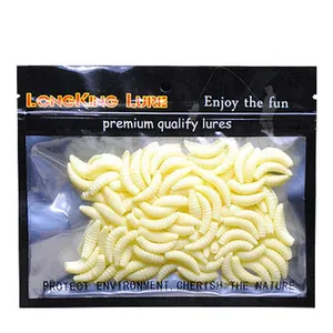 Small Silicone PVC Soft Plastic New Fishing Lures Floating Worm Bait OEM