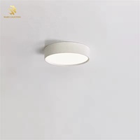 Décoration moderne, luminaire LED encastré de style nordique, surface noire, panneau lumineux rond, lampe de plafond circulaire, lampe de cuisine, lampe de salle de bain
