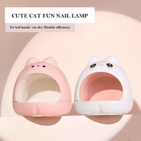 Offre Spéciale mignon et efficace 24W UV LED lampe pour ongles sèche-ongles Double lumière lampe à ongles pour Gel vernis câble USB