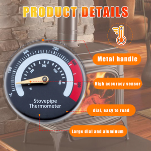 Accessoires professionnels <span class=keywords><strong>pour</strong></span> cheminée, <span class=keywords><strong>thermomètre</strong></span> <span class=keywords><strong>magnétique</strong></span> <span class=keywords><strong>pour</strong></span> tuyau de cheminée, jauge de température <span class=keywords><strong>pour</strong></span> <span class=keywords><strong>poêle</strong></span> <span class=keywords><strong>à</strong></span> <span class=keywords><strong>bois</strong></span> - Product Image 4