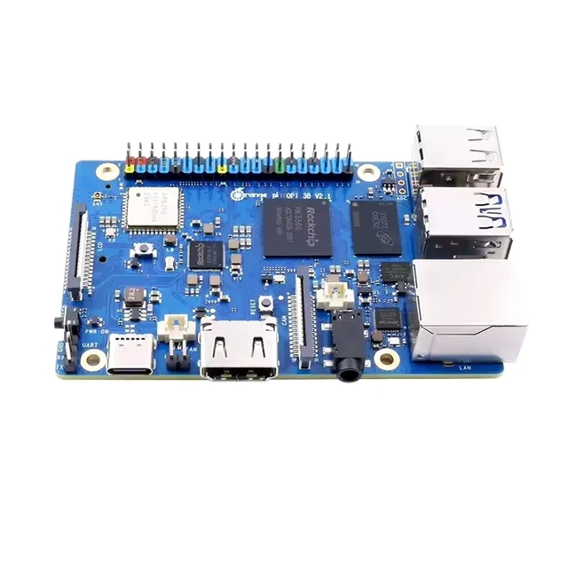ZYSY Brand New Original Orange Pi 3B Development Board for ARM SBC Quad Core RK3566 2GB 8 EMMC Support Linux Android
