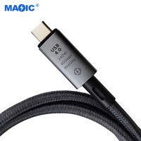 Câbles Accessoires couramment utilisés 240w 40gbps 8k 60hz USB C vers USB C câble de date de charge rapide câble thunderbolt 4