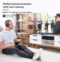 Transmetteur audio Bluetooth pour TV, adaptateur optique TOSLINK AUX 3,5 mm pour casque, aptX à faible latence