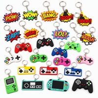 Gantungan Kunci Karet PVC Lunak Bentuk Unik, Logo Kustom, Gaya Campuran Bertema Game, Hadiah Souvenir Fashionable,  Personalisasi Promosi