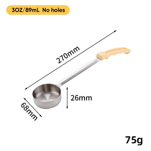 Cuchara de Acero Inoxidable 304 de Grado Alimenticio con Mango de PP para Salsas y Aderezos, Utensilio de Cocina Profesional, Venta al por Mayor - Product Image 6