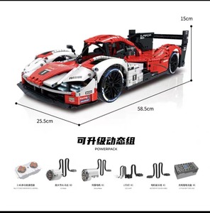 10615 pour 963 Voiture de Course Télécommandée, Modèle Sportif à l'Échelle 1:8 en Plastique ABS, Modèle d'Assemblage à Petites Particules, Ornement, Jouet pour Garçon, Cadeau - Product Image 6