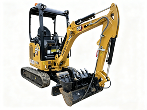 Miniexcavadora de cadenas CAT 301.7 usada, 90% nueva, con componentes principales (motor) en venta, disponible en stock. - Product Image 1