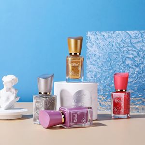 BGVE ยาทาเล็บไมโครเจลสูตรน้ำสไตล์โมรันดีใหม่ ปลอดสารพิษ เป็นมิตรกับสิ่งแวดล้อม ติดทนนาน แห้งเร็ว สีทองกลิตเตอร์นู้ด - Product Image 4