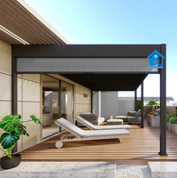 Pergola Sweet Home 3x4 avec toit à lames motorisé en aluminium, imperméable, pour patio extérieur, jardin, gazebo, protection solaire, décorations de jardin