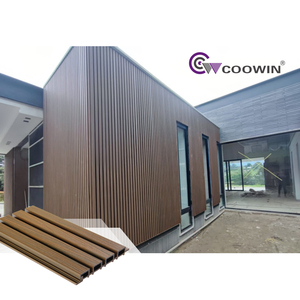 Panel de pared estriado <span class=keywords><strong>WPS</strong></span> panel decorativo de pared interior compuesto de madera y plástico panel de pared 3D WPC PVC - Product Image 1