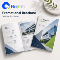 Brochure personnalisée en carton Hongyun, impression offset avec plastification, recto-verso, couleur intégrale, pour la promotion des entreprises