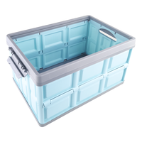Boîte de rangement pliable en plastique pour coffre de voiture rectangulaire de 30 litres