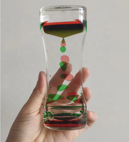 Nouveau liquide mouvement minuterie huile eau bulle minuterie Fidget jouet sablier liquide bulle minuterie sensorielle