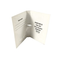 Carte porte-échantillon de parfum de luxe avec flacons de 1 ml, 1,5 ml, 2 ml, 3 ml pour présentation d'échantillons de parfum