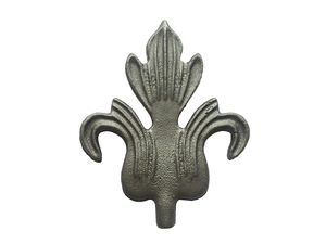 Hojas de hierro forjado, flores fundidas y hojas en puerta de acero, accesorios decorativos de Metal para exteriores - Product Image 5