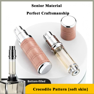 Thiết Kế Mới Sang Trọng Kẽm Hợp Kim Da Nước Hoa Atomizer 5Ml 10Ml Vòng Đầy Màu Sắc Túi Refillable Rỗng Phun Chai Cho Nước Hoa - Product Image 3