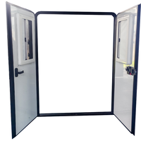 Portes de camping-car, double porte RV avec fenêtre coulissante à coins arrondis 400x700mm pour fourgon aménagé