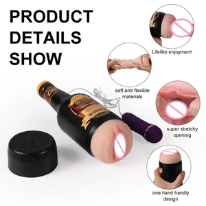 Bierflasche Flugzeug becher Berühmtes Gerät Männlich Elektrische Masturbation Tasse Aufblasbare Puppe Männer Geburtstag Parodie Geschenk - Product Image 5