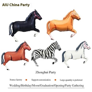 Phim Hoạt Hình Ngựa Vằn Hình Nhôm Lá Bóng Bay Cho Người Lớn Trẻ Em Bé Sinh Nhật Bên Trang Trí Helium Cho Trẻ Em Của Ngày - Product Image 3