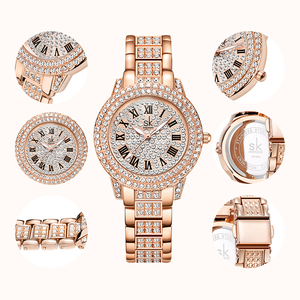 SHENGKE dames Chic montre-bracelet K0162L <span class=keywords><strong>boutique</strong></span> en ligne lieux vendre montre-bracelet de luxe Logo personnalisé Mossinate diamant glacé femmes - Product Image 4