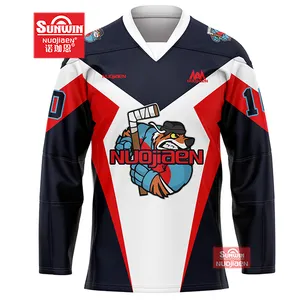 Breathable thể thao Hockey Jersey tùy chỉnh thiết kế Ice Hockey thăng hoa Hockey Jersey
