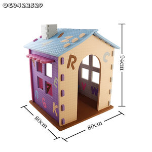 Nuevos productos ecológicos para mascotas 2025, venta al por mayor, jaulas gigantes para mascotas, casa de fácil montaje, modelo de bloques de construcción, producto <span class=keywords><strong>Eva</strong></span> a la venta - Product Image 6