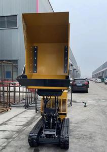 1000kg YHMG YH1000 Mini Rubber <b>Track</b> Crawler <b>Dumper</b> Hydraulic Self Unloading Transporter - Product Image 3