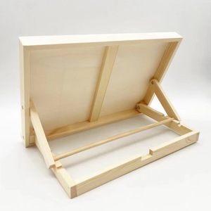 Caballete de escritorio de madera, tablero de escritura plegable, color madera natural, para estudiantes de arte, tablero de dibujo para niños - Product Image 1