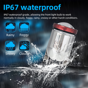 Phare de projecteur bi-LED <span class=keywords><strong>T5</strong></span> H4 <span class=keywords><strong>35W</strong></span> 6000K double faisceau haut-bas avec coupure nette | Mise à niveau rentable de l'objectif de voiture - Product Image 4