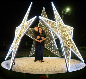 Christmas Star Tunnel <b>Lights</b> Repeated LED Arch Corridor for Park Street Mall and Winter Wonderland - Product Image 1