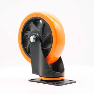 Drehbare Schwenk rad rolle Hoch leistungs rolle mit Bremse oder ohne Bremse PVC PU PP Nylon Industrie rollen - Product Image 1