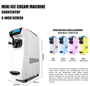 Máy làm kem tươi mềm thương mại màn hình LCD 5 inch loại nhỏ - Product Image 4