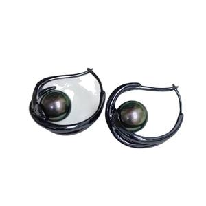 DIY Pearl Accessories S925 <b>Silver</b> Earnail Empty Tray 9-11mm <b>Beads</b> Fashion <b>Silver</b> Jewelry Ear Buckle 22551DIY Components - Product Image 5