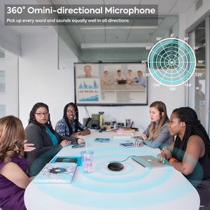 CMTECK CM003 Portable USB <strong>Computer</strong> Desktop Condenser <strong>Microphone</strong> 360&deg;Omni-directional Conference Mic <strong>for</strong> Meeting Studio Recording - Product Image 3