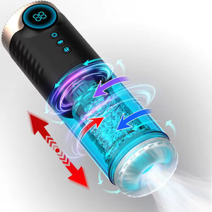 Masturbateur masculin automatique à succion - Jouets sexuels masculins - 3 en 1 avec 9 modes de succion, de poussée et de rotation - Masturbateur pour fellation - Jouets sexuels - Product Image 1