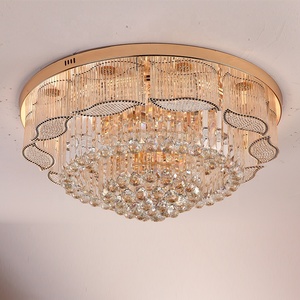 Phòng ngủ sang trọng hiện đại đèn chùm ánh sáng tuôn ra gắn trần ánh sáng nóng bán trần thấp đèn pha lê Lustre - Product Image 2