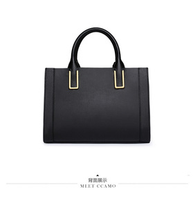 กระเป๋าโท้ทหนังแท้ขนาดใหญ่สำหรับผู้หญิง แฟชั่นใหม่ คุณภาพสูง กระเป๋าธุรกิจเรียบง่าย กระเป๋าสะพายไหล่ผู้หญิง - Product Image 5