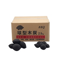 Briquettes instantanées de charbon de bois, charbon de forme de boule de briquettes de gril de charbon de bois