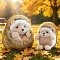 Peluche personnalisée hérisson moelleux, jouet en peluche doux au toucher pour enfants, vente en gros pour boutiques de cadeaux