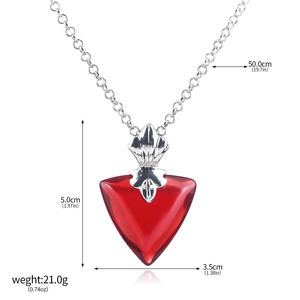Vente en gros d'accessoires <span class=keywords><strong>de</strong></span> Cosplay rubis Fate/stay Night Collier pendentif en métal avec chaîne à maillons pour cadeaux en alliage - Product Image 6