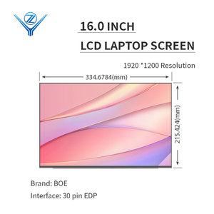 Premium 16,0-Zoll BOE NV160WUM-N43 Laptop-Bildschirm 1920x1200 Auflösung 2-Lane 30-Pin EDP-Schnittstelle mit LCM-Typ LCD - Product Image 2