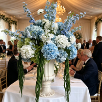 Boules de fleurs artificielles en soie écologiques, nouveau style, pour décoration de table de mariage, demande en mariage, exposition, salle de réception, fête d'anniversaire