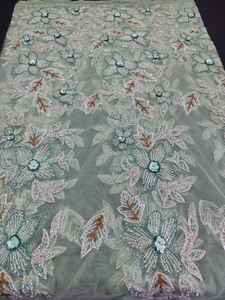 Best Selling Handmade Luxury <b>Beaded</b> <b>Fabric</b> for Making Party Wear Dresses Available at Wholesale Price From India - Product Image 5