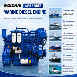 <span class=keywords><strong>Moteur</strong></span> diesel de propulsion marine à démarrage électrique série WP4 Weichai pour navires de navigation intérieure et bateaux de pêche - Product Image 2