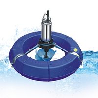 Nouvel aérateur de pompe flottante Splash aérateur d'étang de fontaine de lac de surface flottante