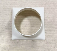 Grille de ventilation murale traditionnelle en plastique à lamelles, angle 45°, durable, pour bureau, garantie 1 an