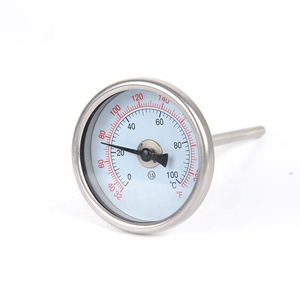 <span class=keywords><strong>Termómetro</strong></span> Industrial Radial Bimetálico de Alta Temperatura WSS-411 para Calderas de Aceite, Agua, Vapor y Tuberías OEM ODM - Product Image 1