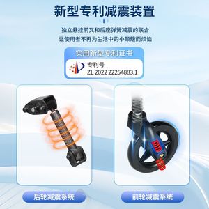 Manual Wheelchair Aluminum Alloy 90-170 Degree <b>Reclining</b> Lightweight Foldable For Elderly Mobility - Product Image 2