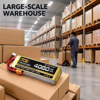 Batterie LiPo TCB améliorée 4000mAh 2S-8S 7.4V-29.6V 25C 30C 35C 40C 60C pour avion RC, drone, voiture RC, modèle de voiture RC